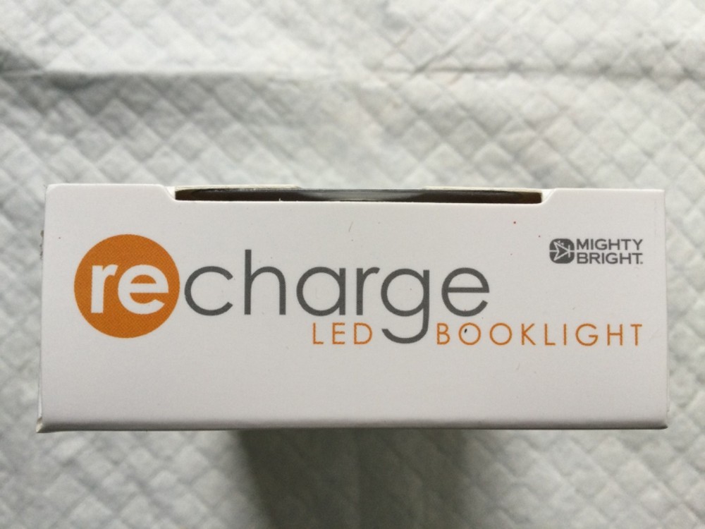 MIGHTY BRIGHT 2 LED RECHARGEABLE BOOK LIGHT NEW WHITE