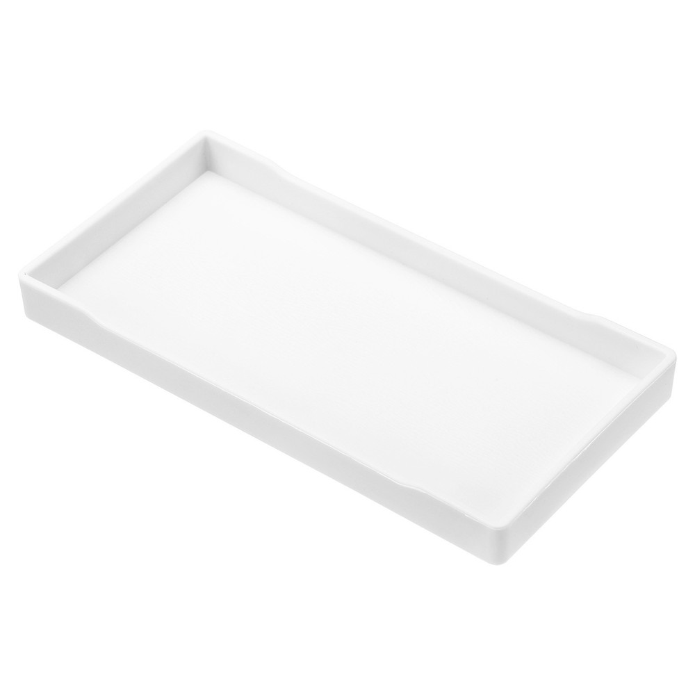 4" x 8" Small White Mini Tray Plastic Rectangular Wooden Serving Trays New