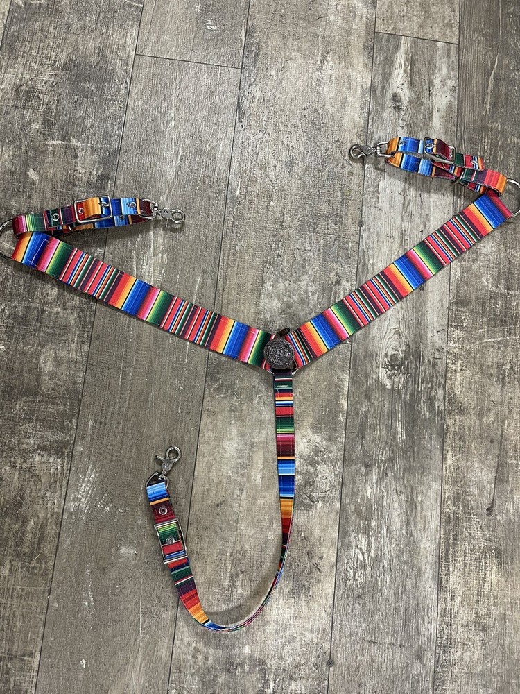nylon horse breast collar Serape Design