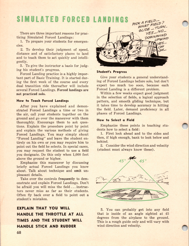 150 Page AAF INSTRUCTORS' MANUAL BASIC FLYING Vultee BT-13 Valiant on Data DVD