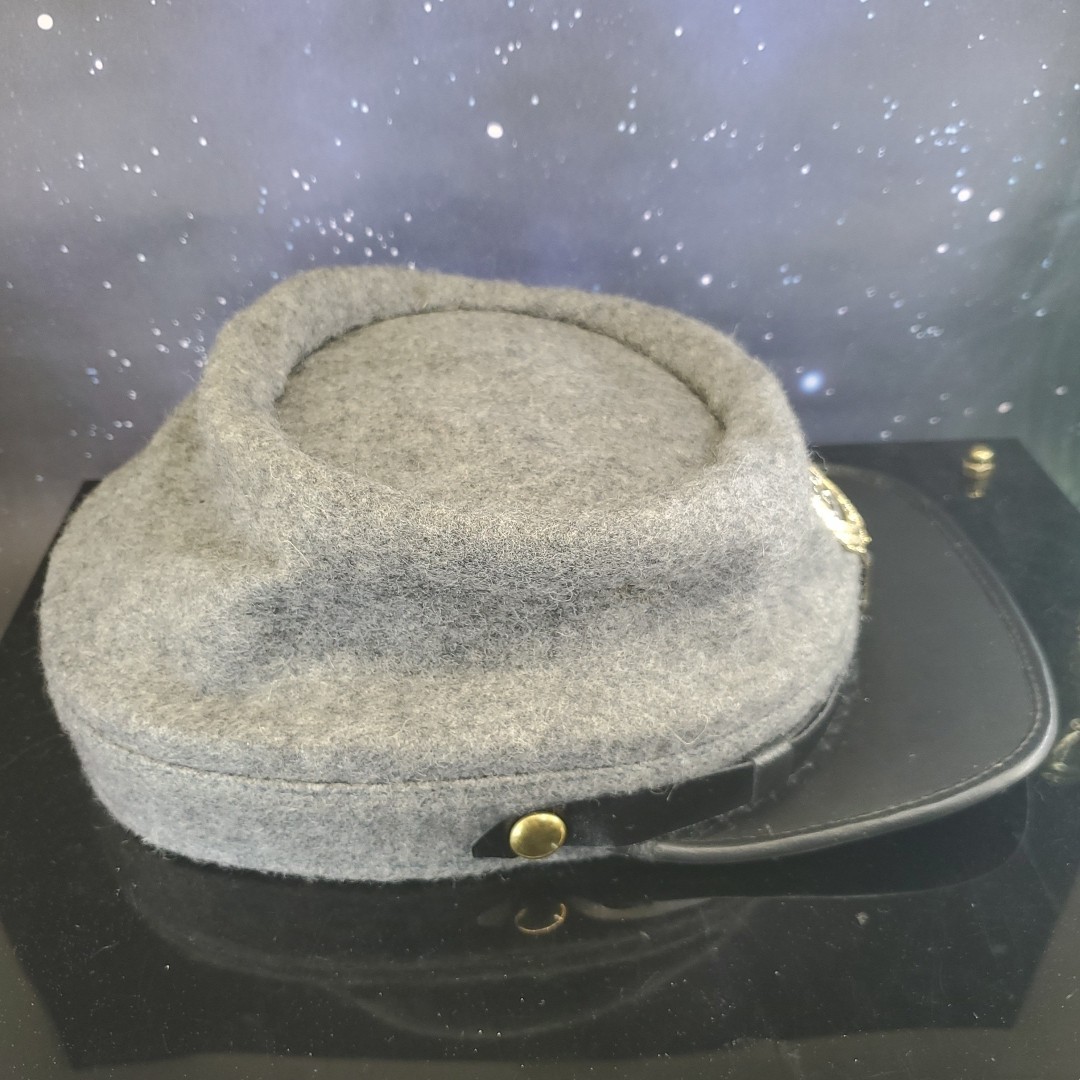 Reproduction Civil War CS CSA Kepi Campaigner Quality Wool Hat With Pin VGC