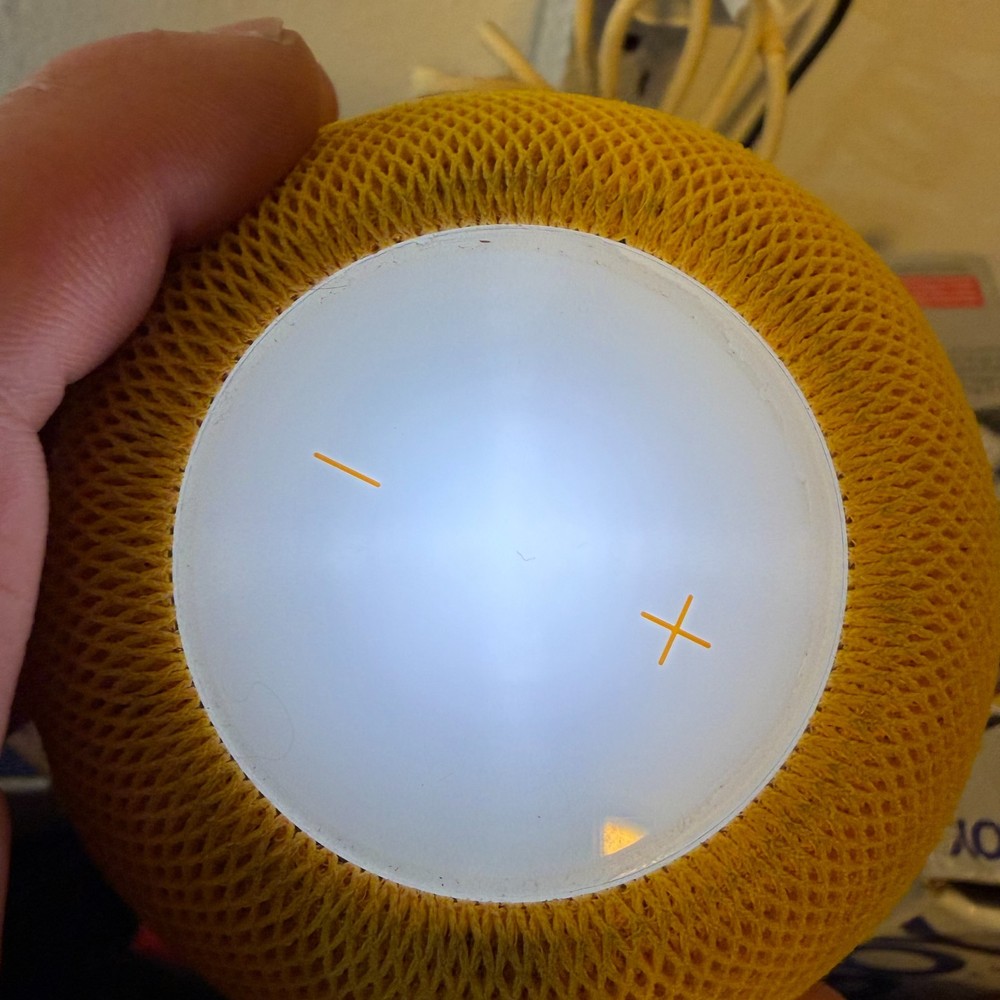 Apple HomePod Mini A2374 Yellow Bluetooth Integration Spherical Smart Speaker