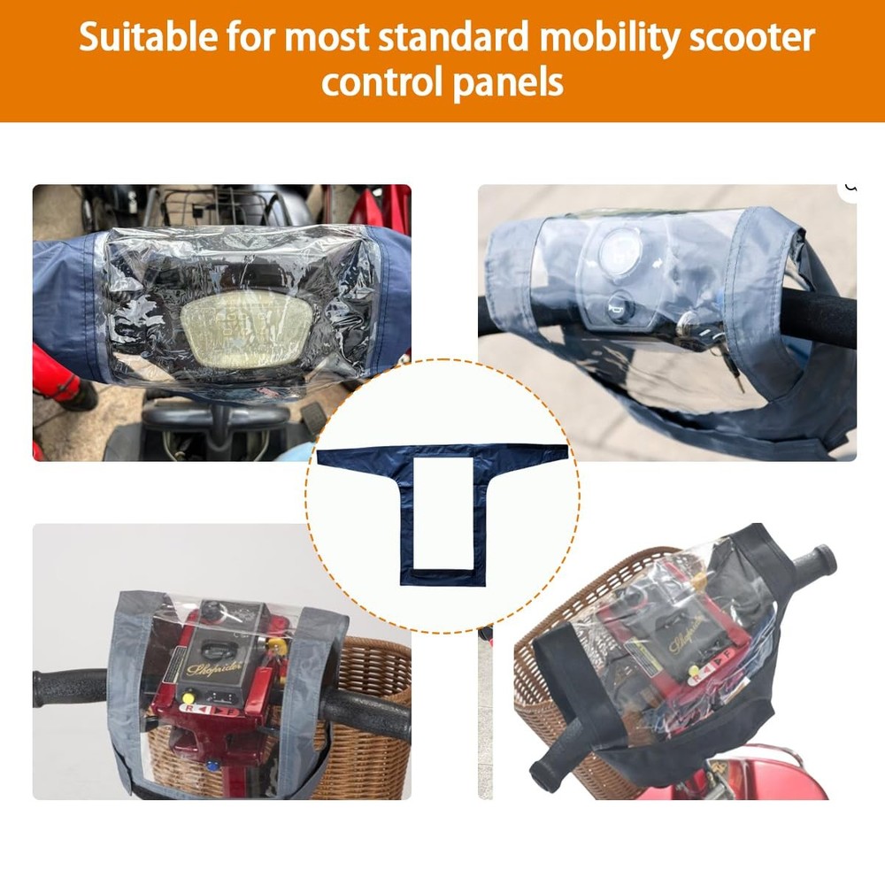 Mobility Scooter Control Panel Cover 12"(W) Protective Tiller Panel Waterproo...