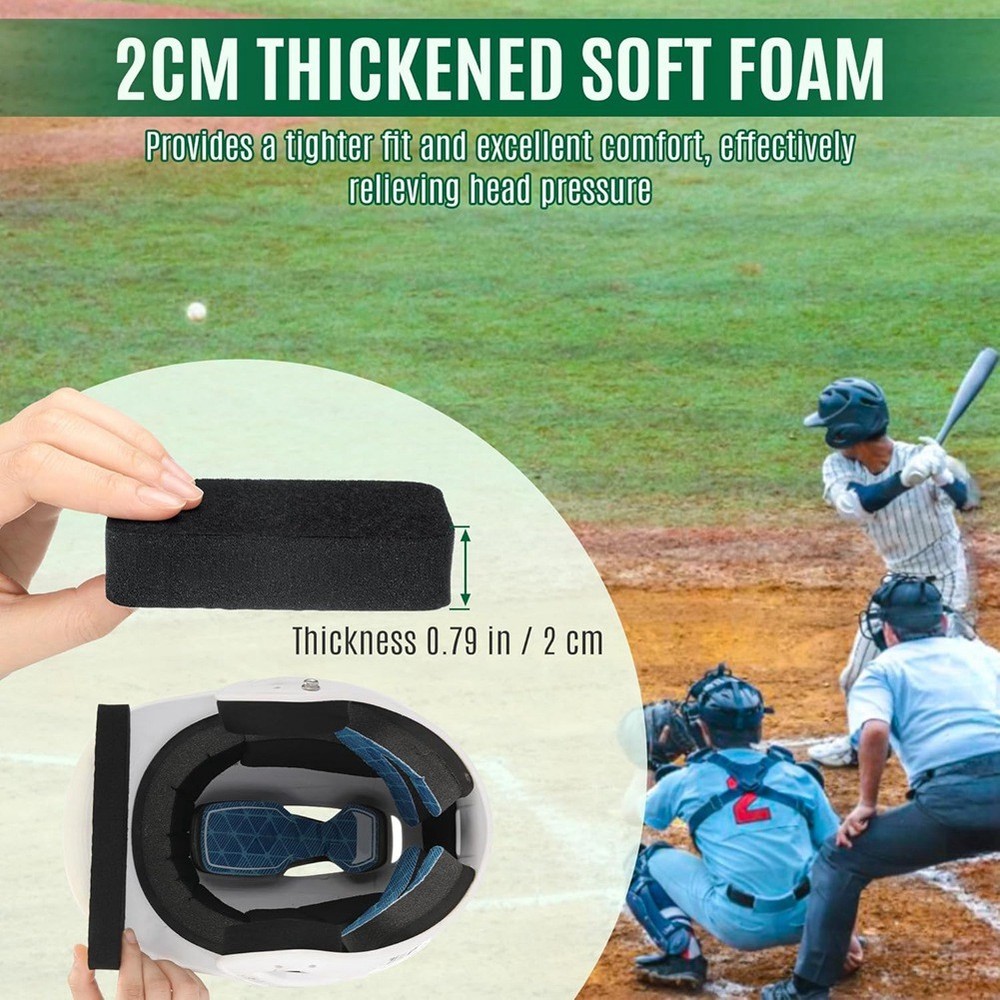 -Compatible Helmet Padding Kit, 0.79 Inch Thick Soft Foam Replacement Pads2084