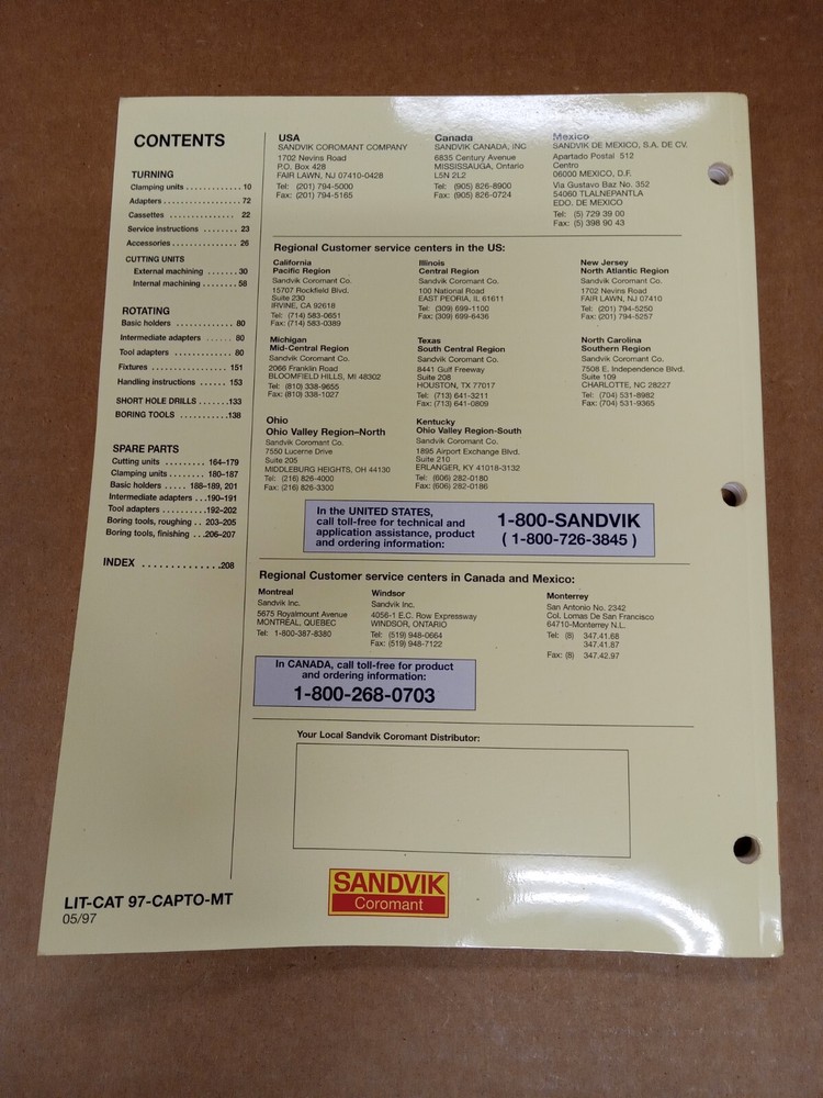 Sandvik Coromant Capto Modular Tool System, LIT-CAT 97-CAPTO-MT
