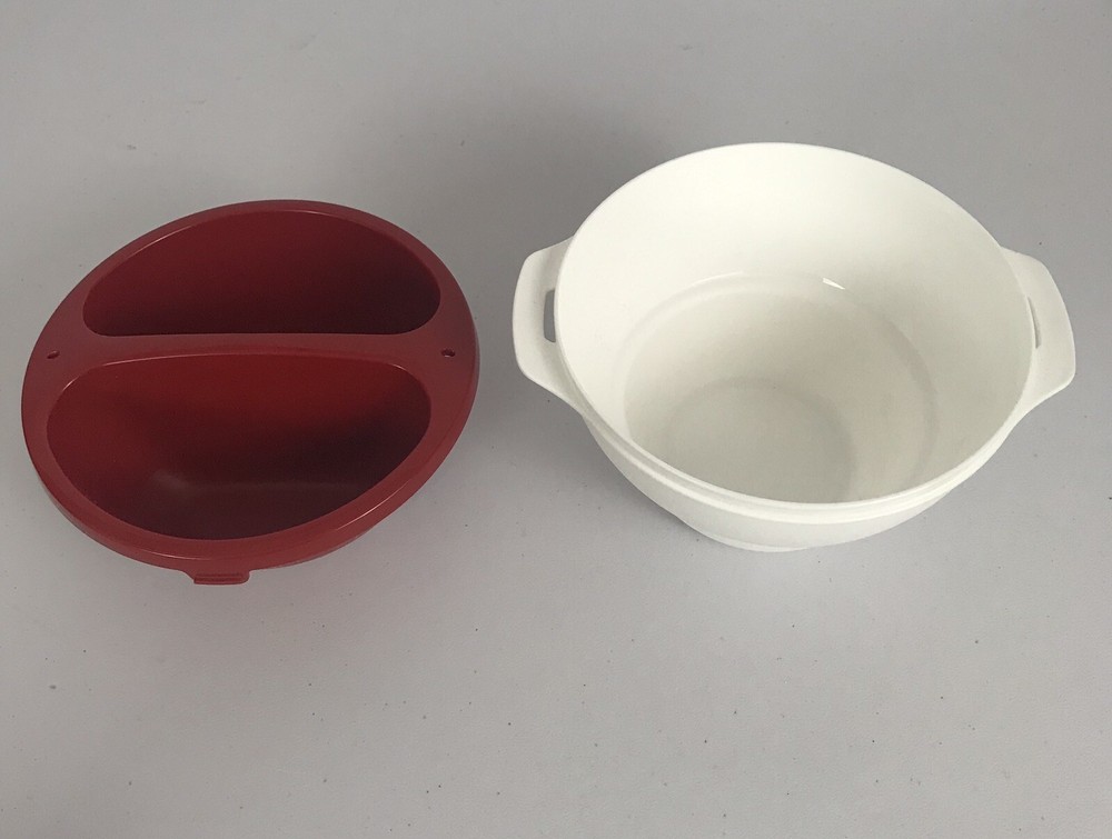 Tupperware Micro Deli Dip Chic Dining Dipper Fondue White & Red Replacement