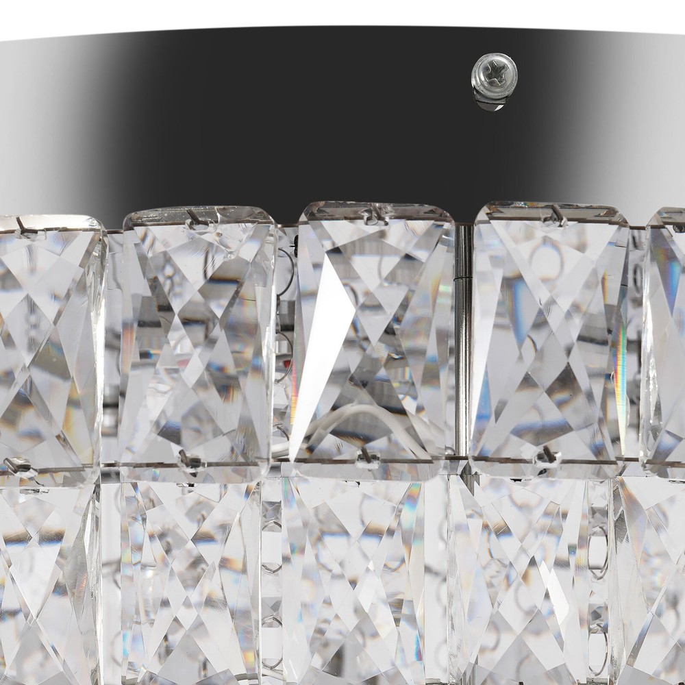 3 Colors Adjustable Crystal Ceiling Light w/Remote Control LED Ceiling Light