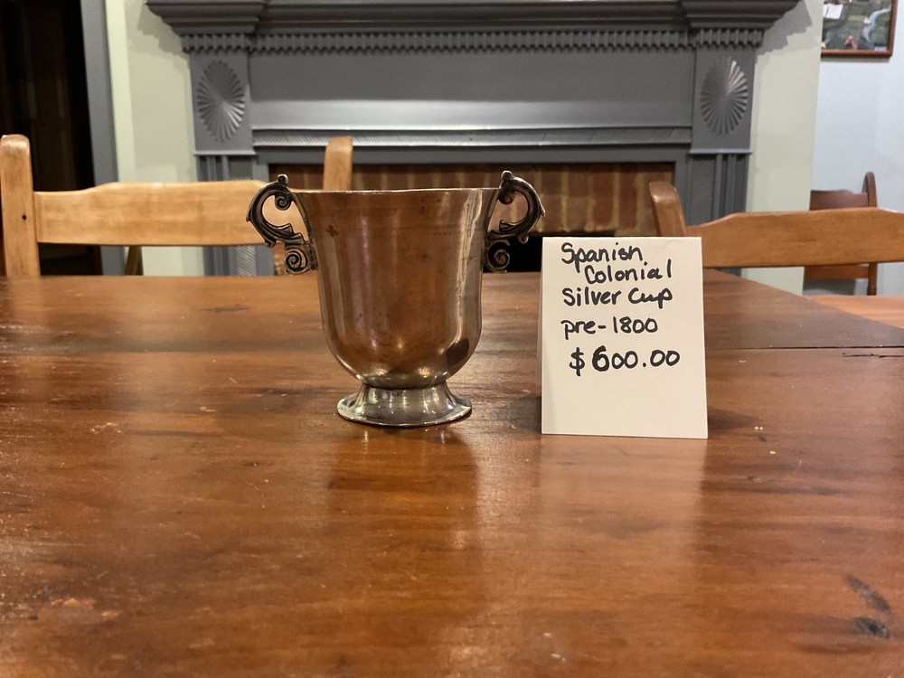 Early Spanish Colonial Style Silver Cup