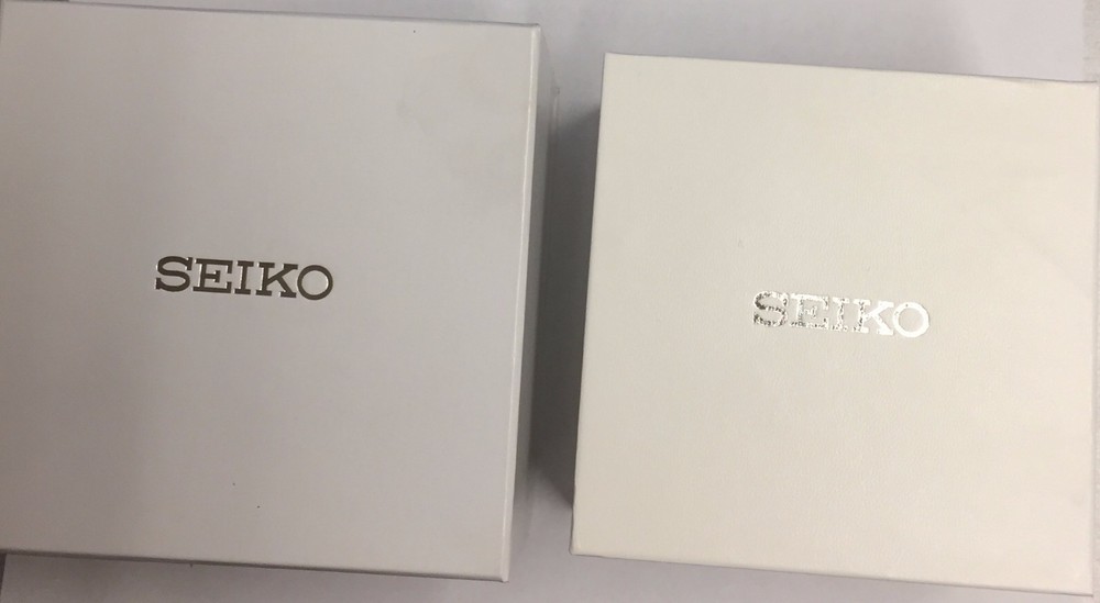 Seiko Authentic White Empty Watch Box Jewelry Storage Case