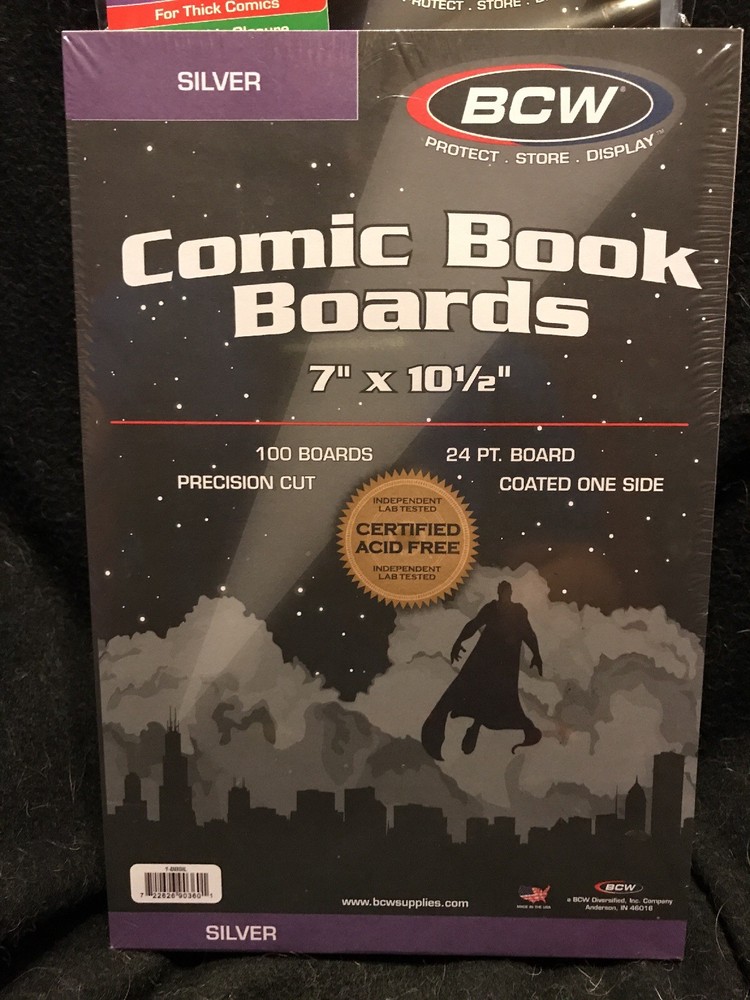 25 Preassembled Silver Age Comic Book Bag And Boards thick holds regular as well