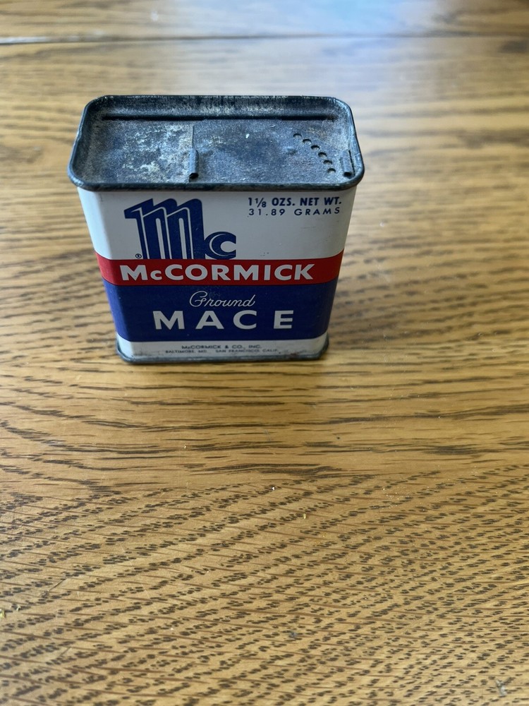 Vintage Mccormick Ground Mace Spice Tin