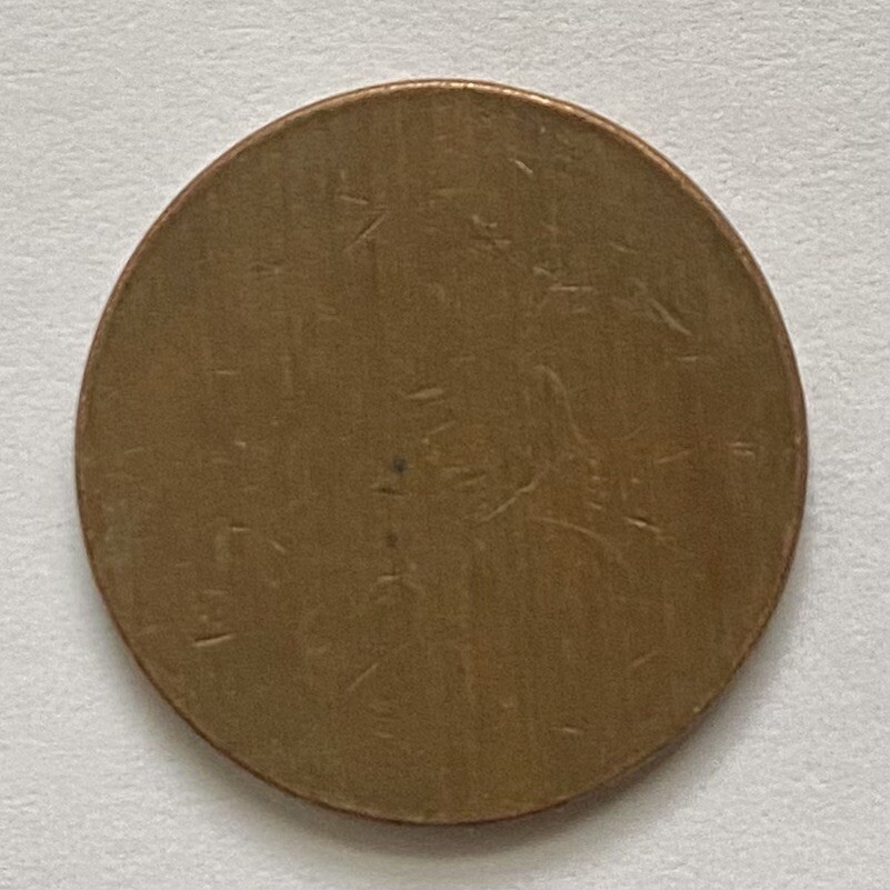 Blank Copper Penny Planchet Rare Error!
