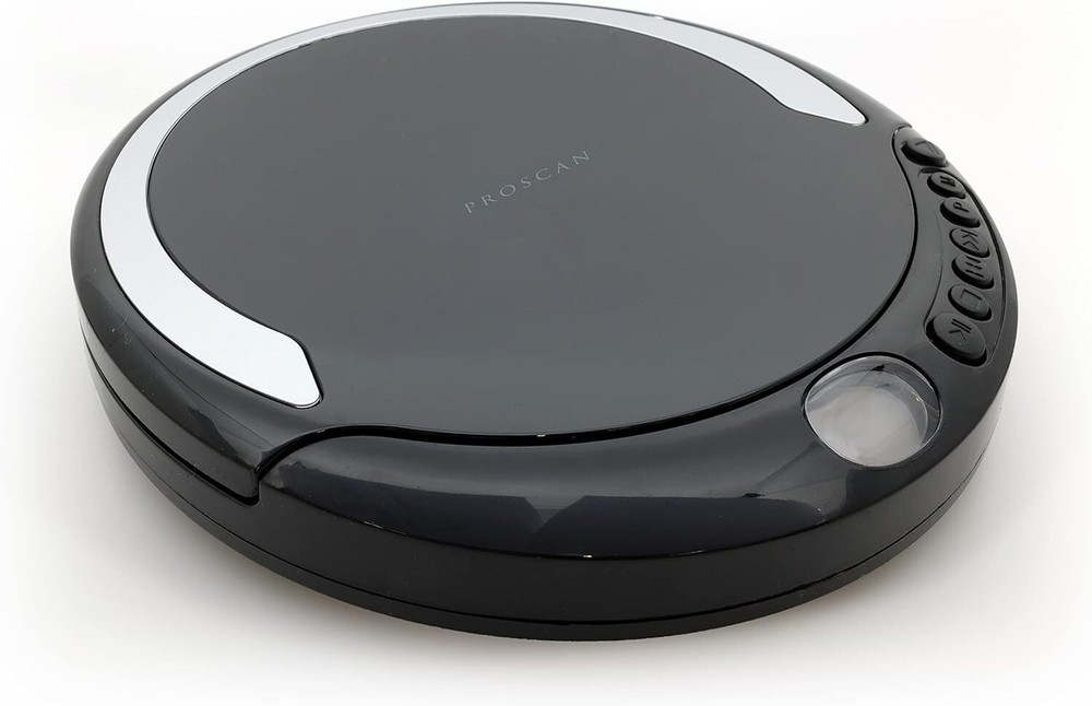 Proscan Personal Compact Portable CD Player Black with Stereo Earbuds