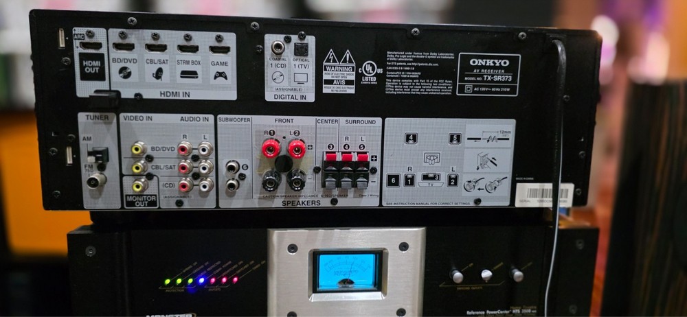 🎵 Onkyo TX-SR373 5.2 Ch AV Receiver - 4K Bluetooth w/Remote Bundle