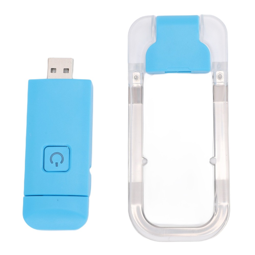 Adjustable Rechargeable Clip On LED Reading Light For Nighttime Reading Blue