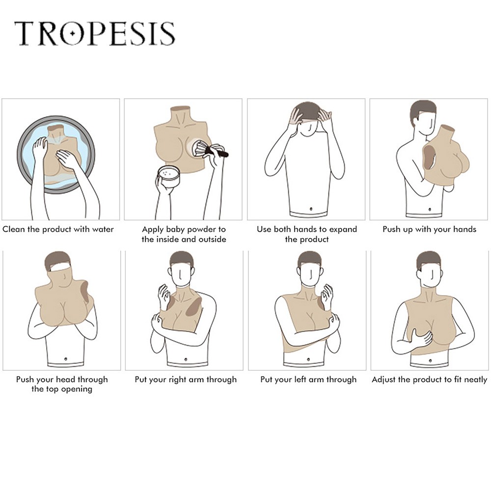 Natural Silicone G Cup Breast Form Fake Boobs For Crossdersser Drag Queen