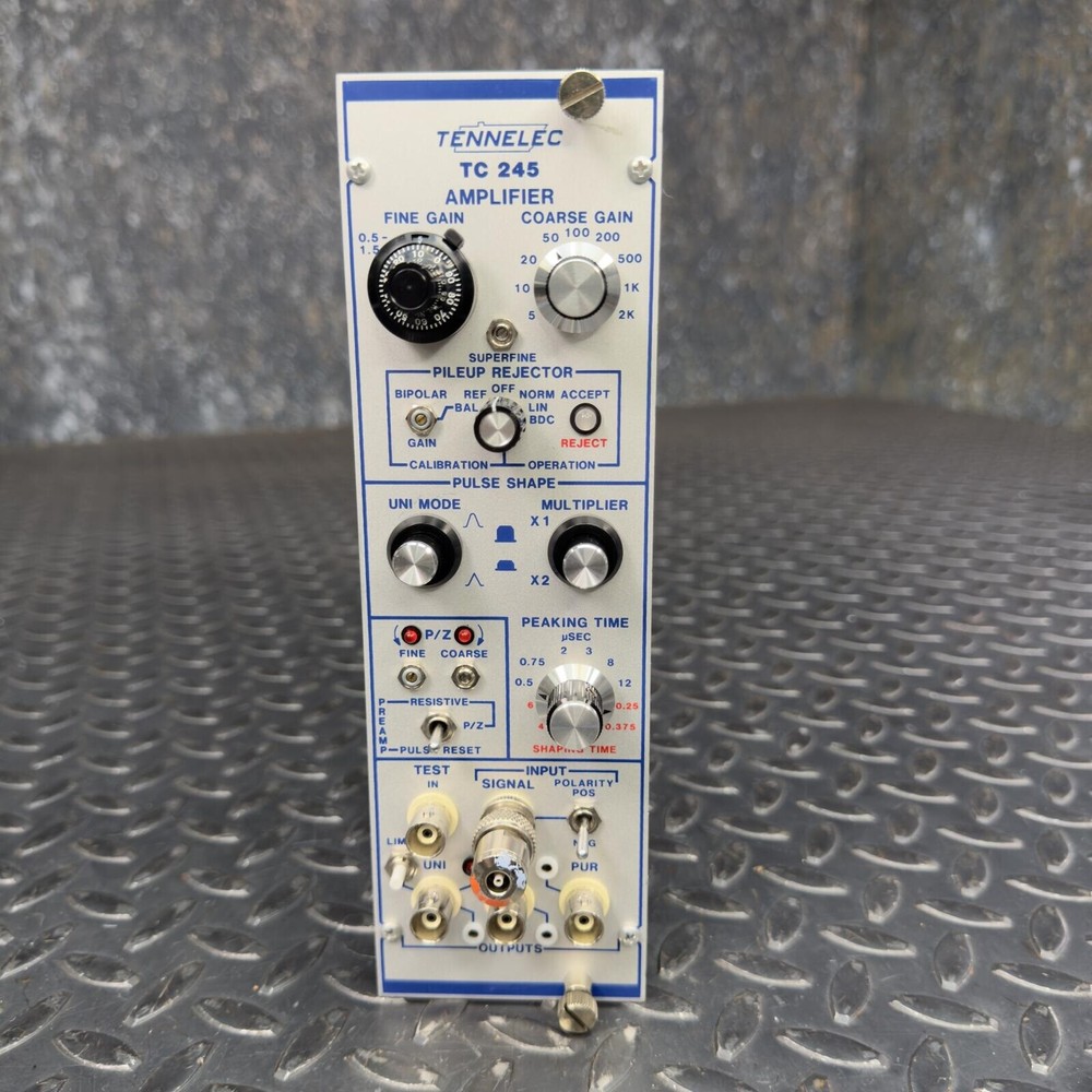 NIM BIN Module - Tennelec TC 245 Spectroscopy Amplifier
