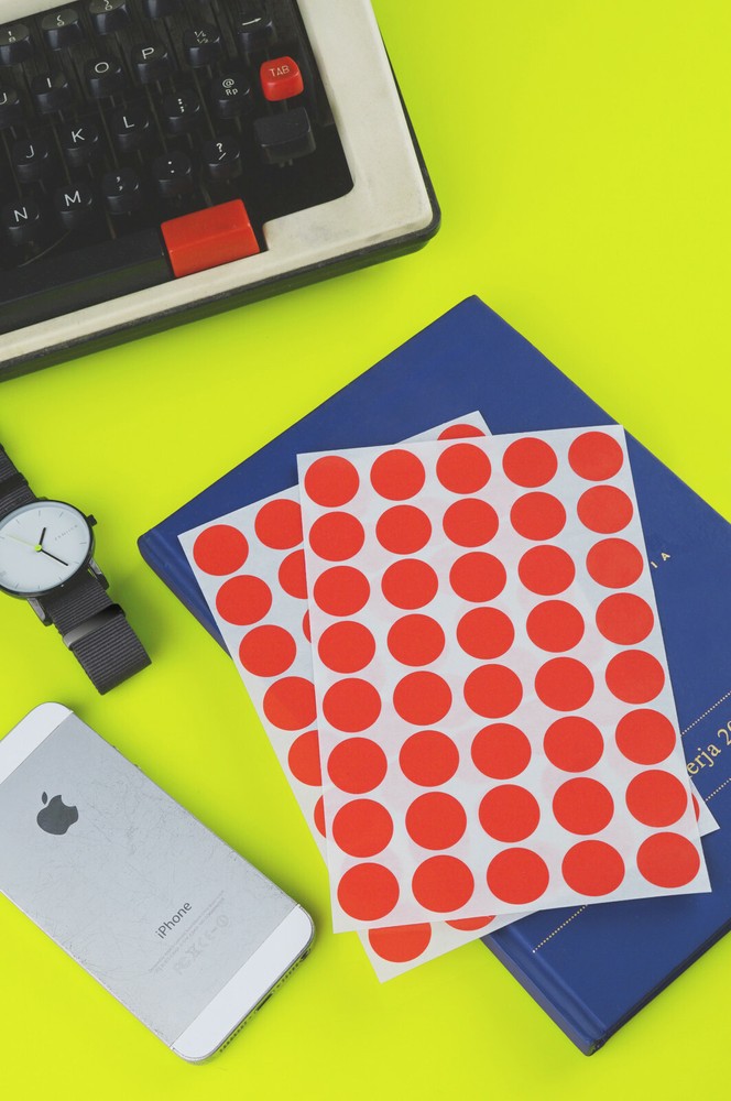 Round Sticker Dots 3/4" 19mm Colored Coding Labels Circle Map Marking 1280 Pack