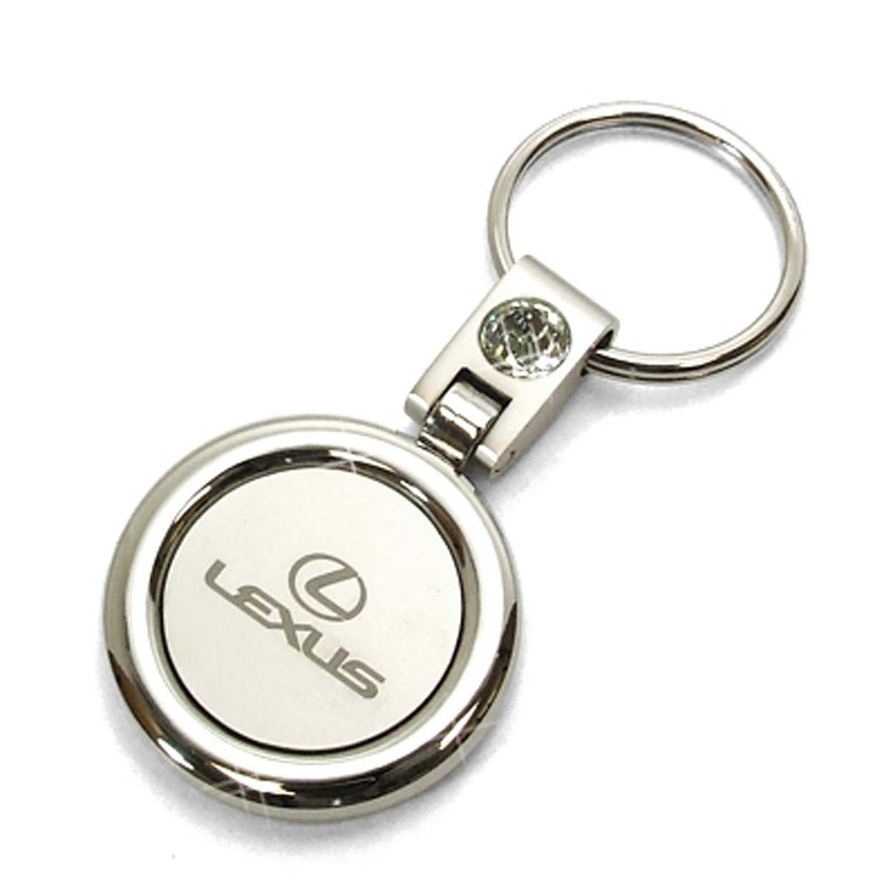 Lexus Swivel Circular Crystal Key Chain