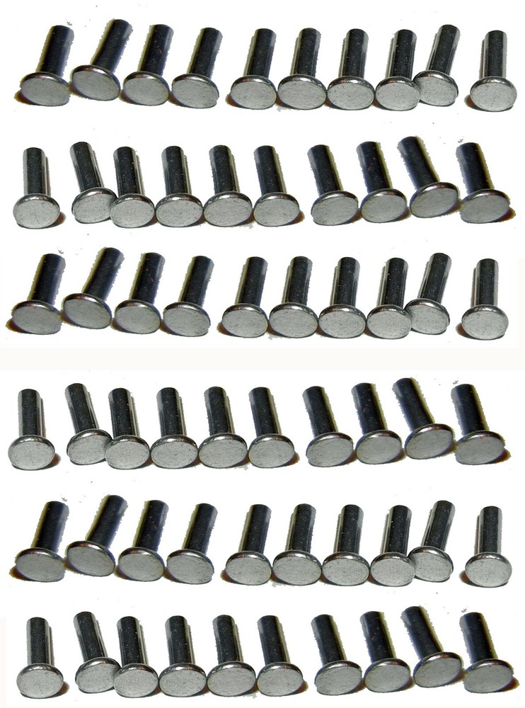 60 FLAT HEAD Rivets For Hot Wheels Matchbox Restoration & Custom Projects