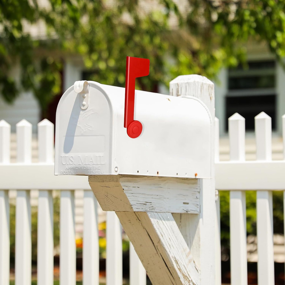 Mailbox Replacement Flag Kit Mailbox Red Flag Holder, Professional Mailbox Flag
