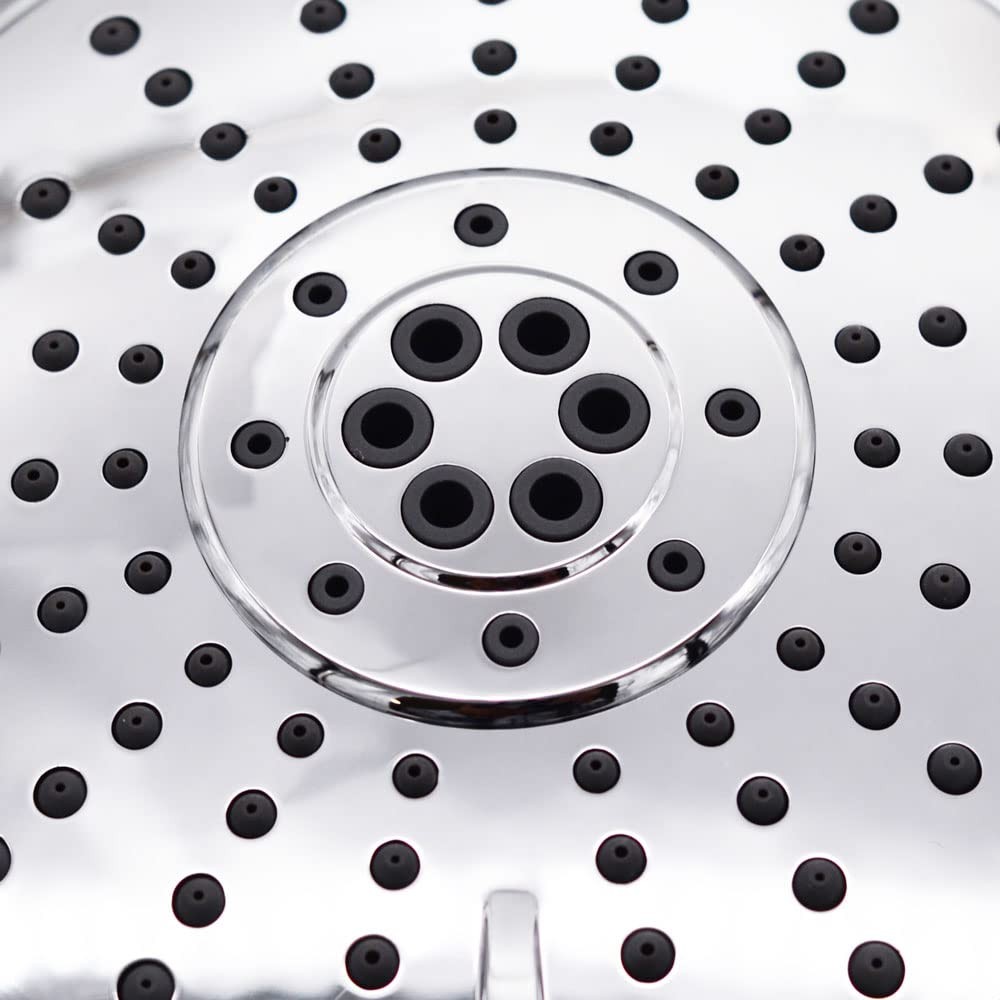 HS5601-26 5" Round Thin 5-Function Adjustable Spray Hand Shower, Polished Chrome