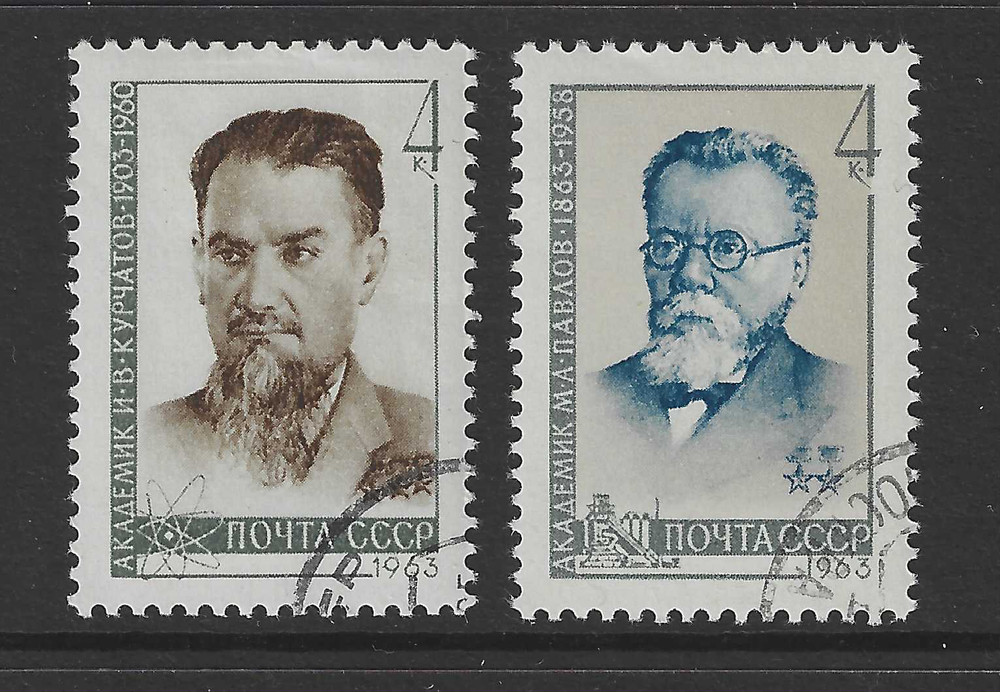 Soviet Union CCCP Stamp Lot from 1963 Mi.No. 2728-2729 Stamped