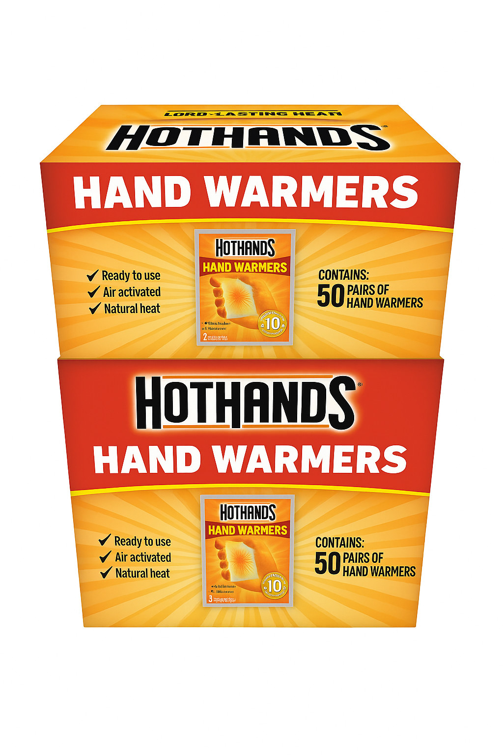 HotHands Hand Warmers 200 Warmers ( 100 pairs )  Up to 10 Hours of Heat Exp 2029
