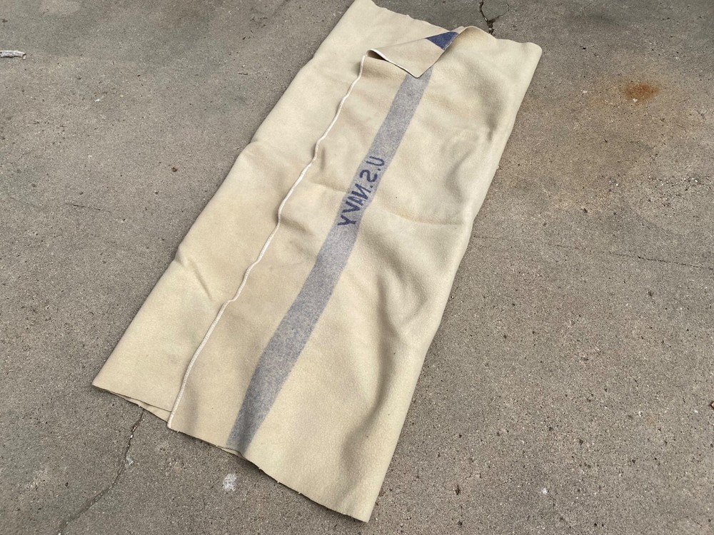 ORIGINAL WWII US NAVY WOOL FIELD BLANKET