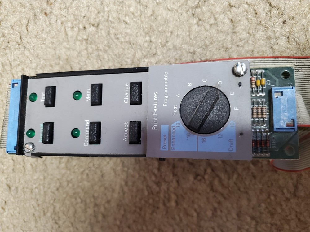 2551963 TI auxiliary control panel graphtec gp2106 plotter 6 button dial board