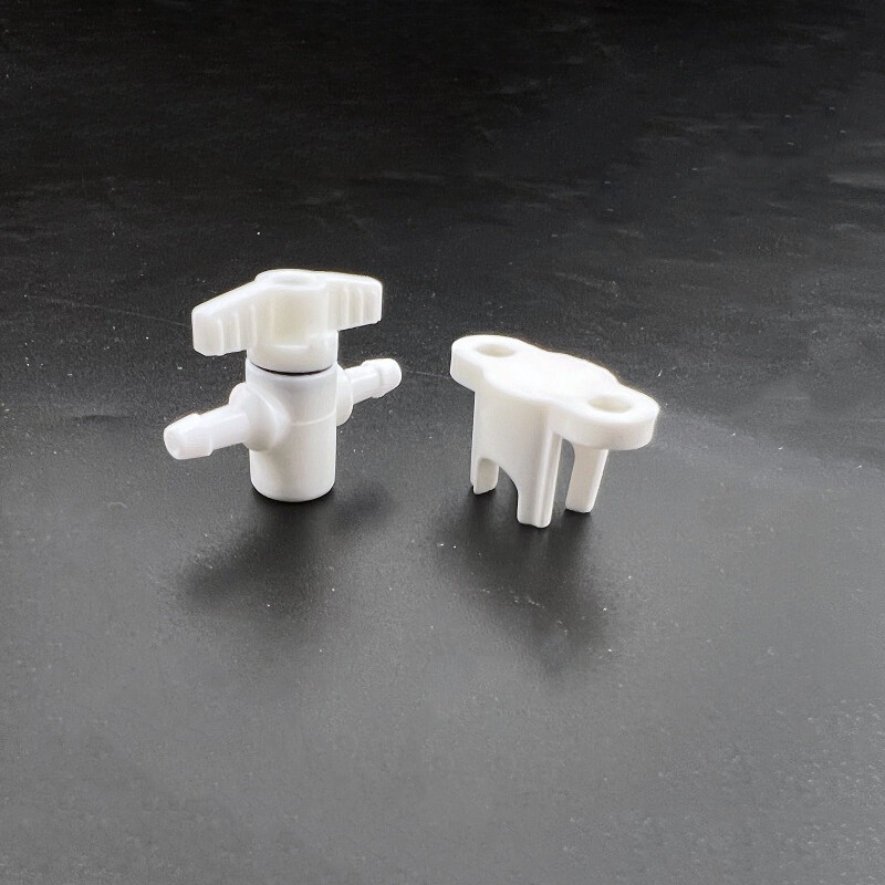 5Pcs White Plastic 2 Ways Ink Connector Adapter For Inkjet Format Printer