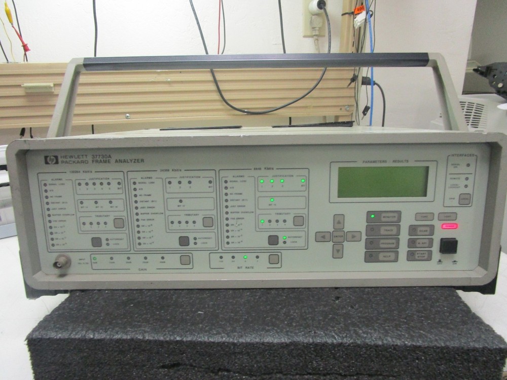 Hewlett Packard Model: 37730A Frame Analyzer. Powered. No Display