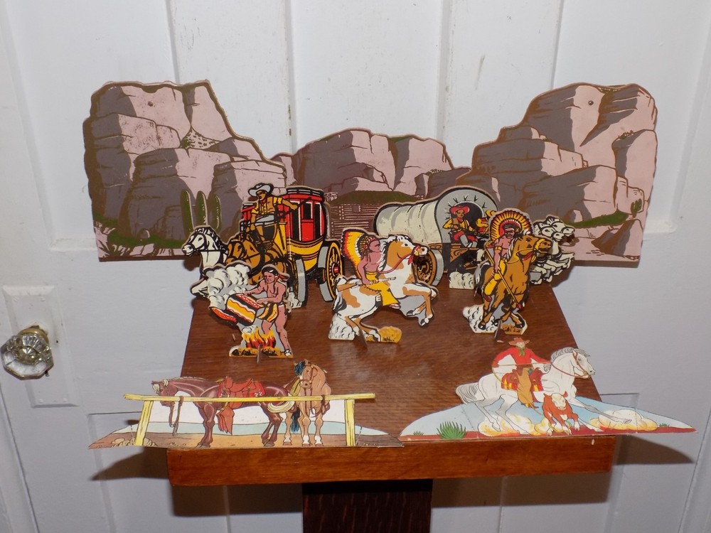 Vintage Keystone Western Target Set in Box