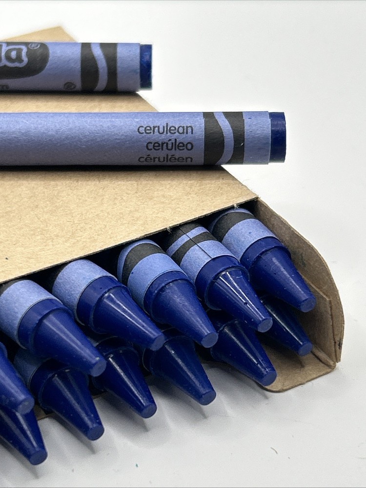 (16) Crayola Crayons (cerulean) BULK