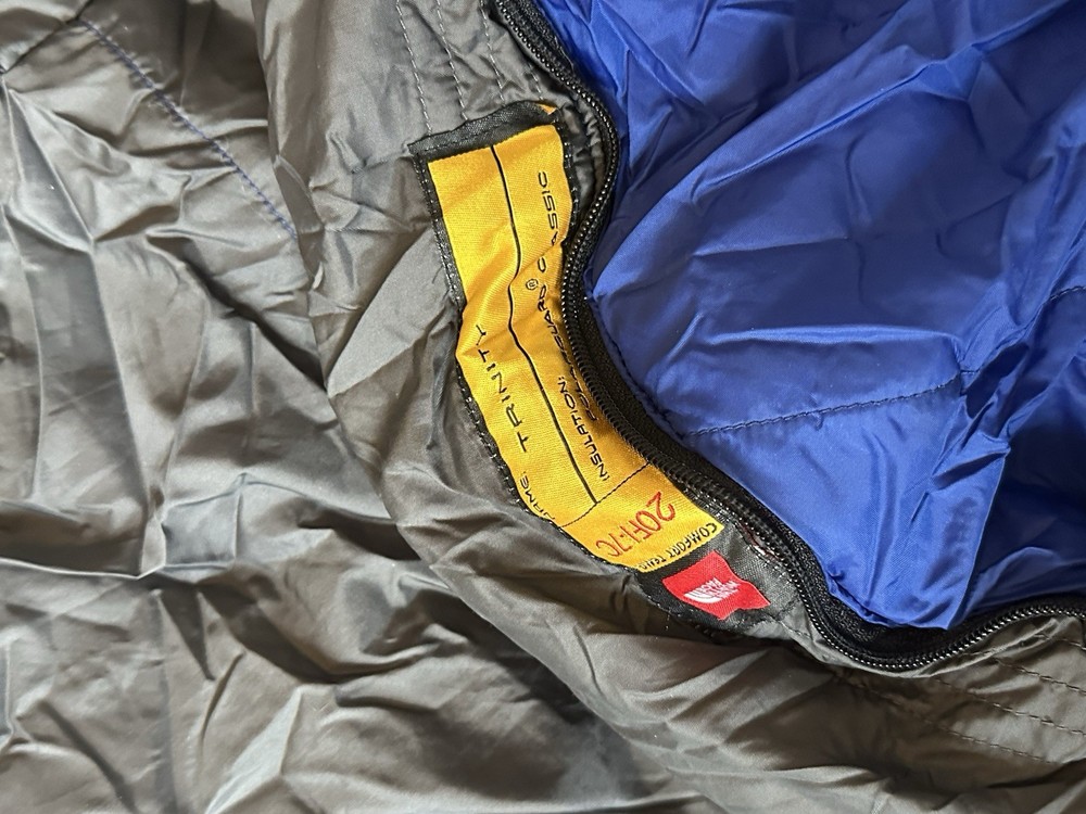 North Face Trinity sleeping bag, with 100% polyester filling