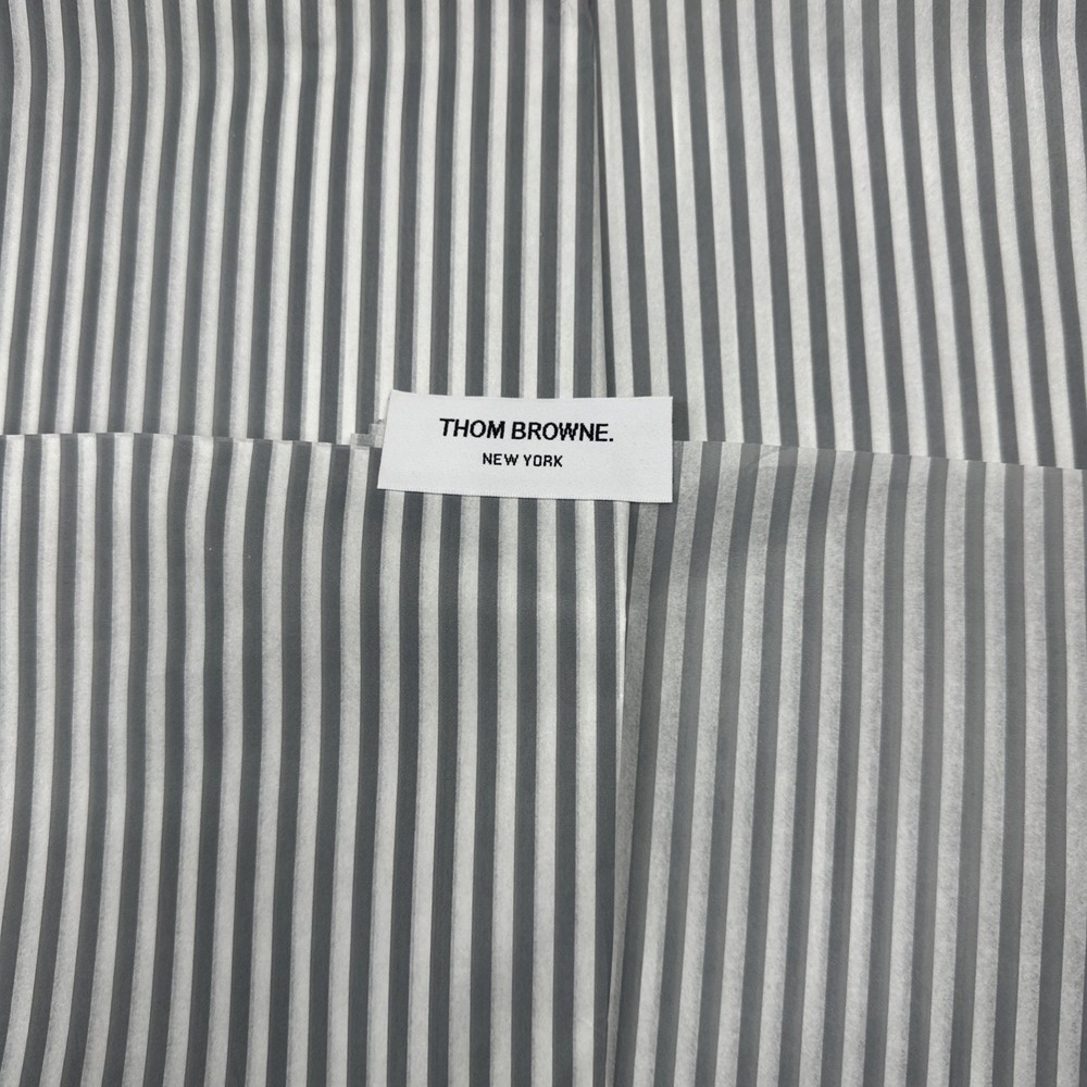 Authentic Thom Browne Gift Wrapping Paper Gray Storage Box