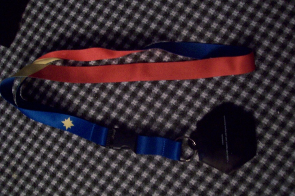 Captain Marvel lanyard 2018 Loot Crate