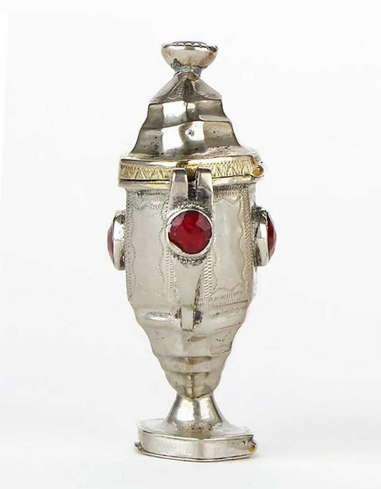 ANTIQUE SILVER BOX CONTAINER, 1822
