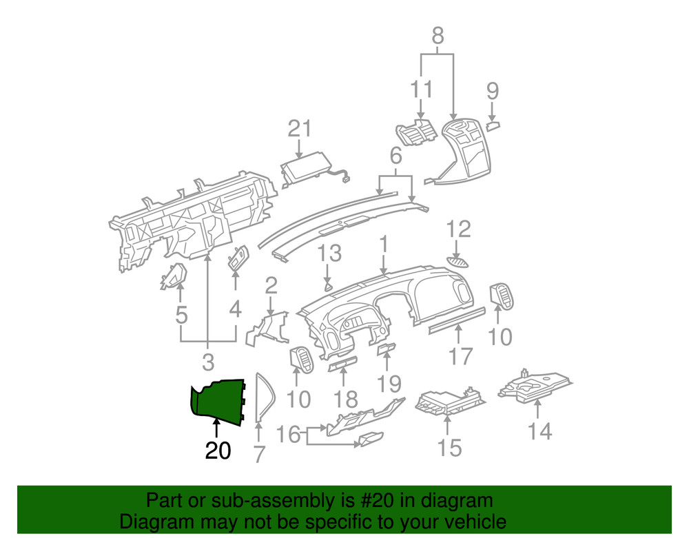 Genuine GM Lower Panel 25787787