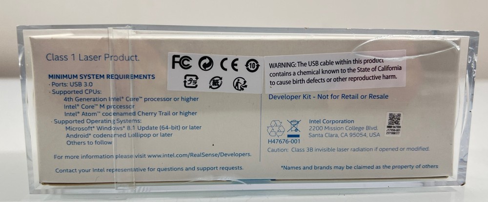 Intel RealSense 3D Camera Developer Kit Open Box Never Used