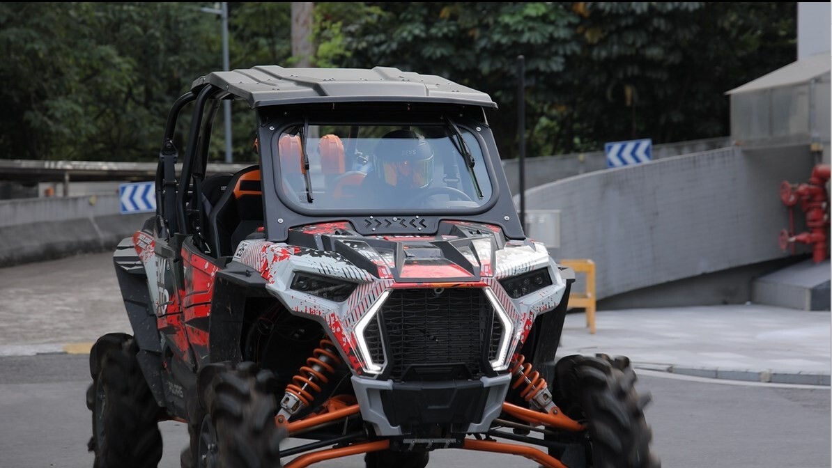 Glass Windshield W/ Sliding Vents+Dual Manual Wipers for RZR XP 1000/4 2019-2023