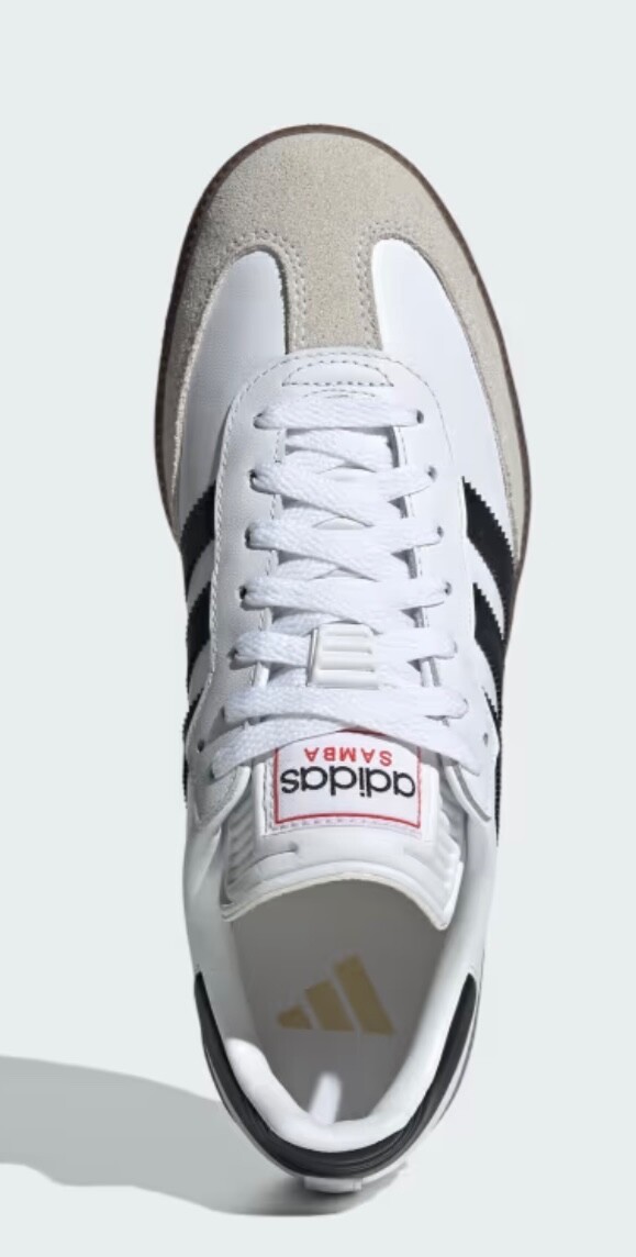 Women’s adidas Samba Indoor Soccer Shoes White Black Gum IH6001 Unisex