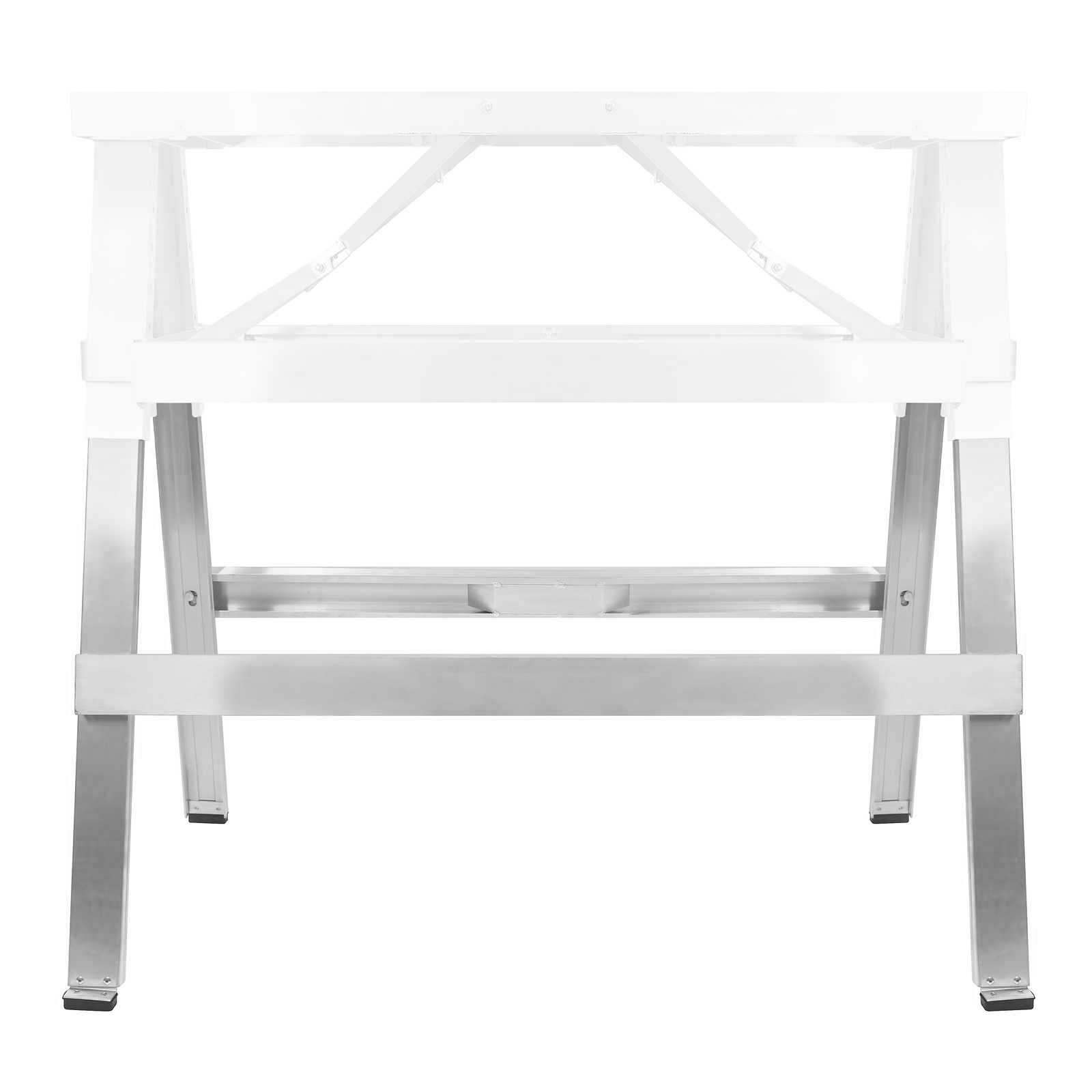 Drywall Bench Sawhorse Step Ladder - Adjustable Height Workbench 18"-44"