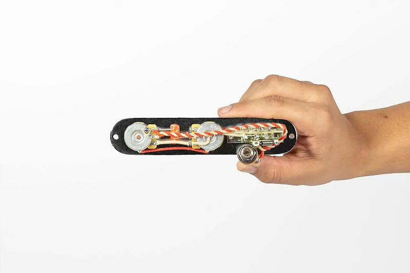 920D 3-Way Control Plate Upgrade Gold (Reversed, Knobs Forward) for Tele Guitar