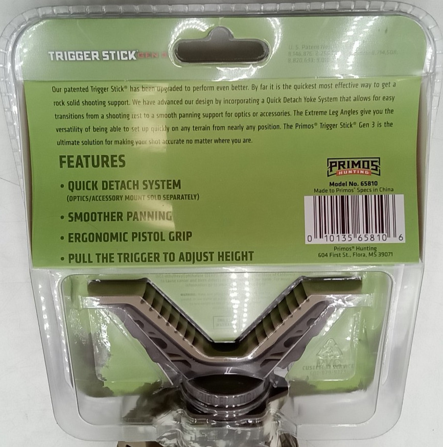 Primos Trigger Stick Gen 3 Short Mono Pod