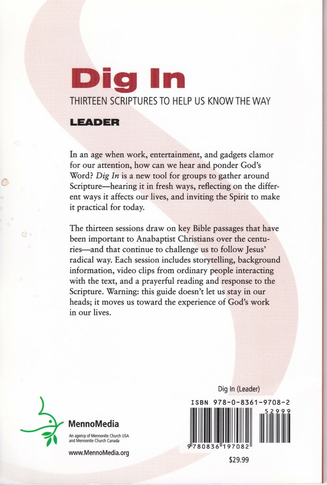 Dig In - Bible Study Leader's Guide & DVD