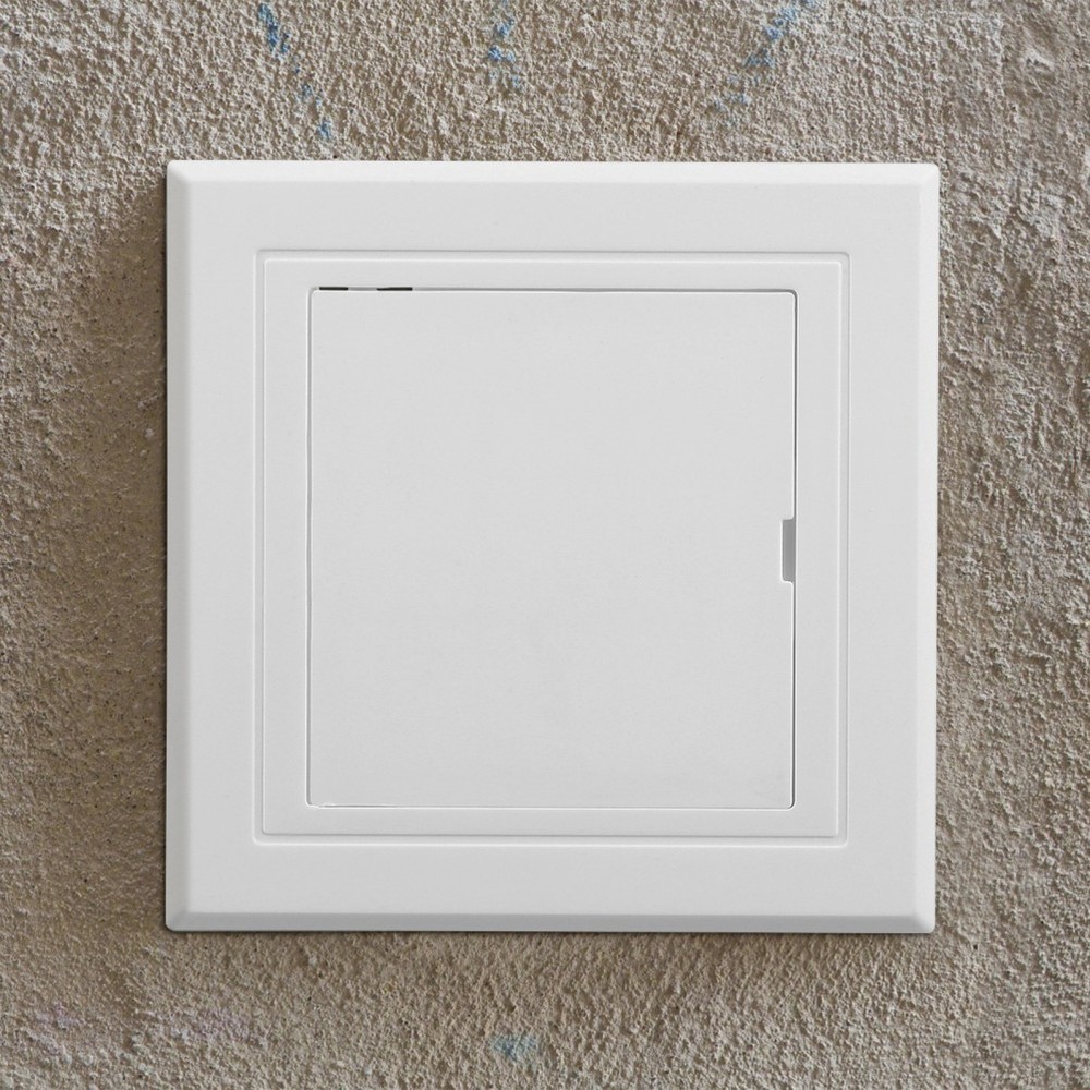 Bathroom Plumbing Access Panel Plastic Cover Plate for Drywall