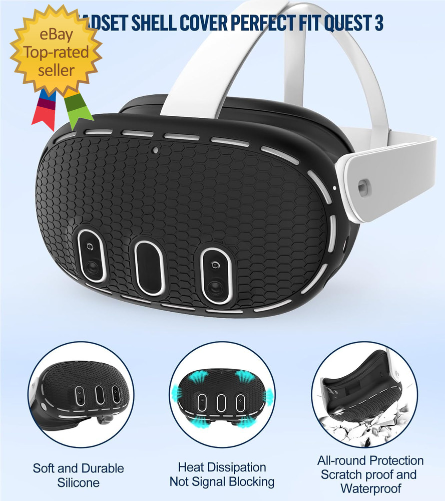 Silicone Cover Set Compatible with Meta/Oculus Quest 3 Accessories Controller