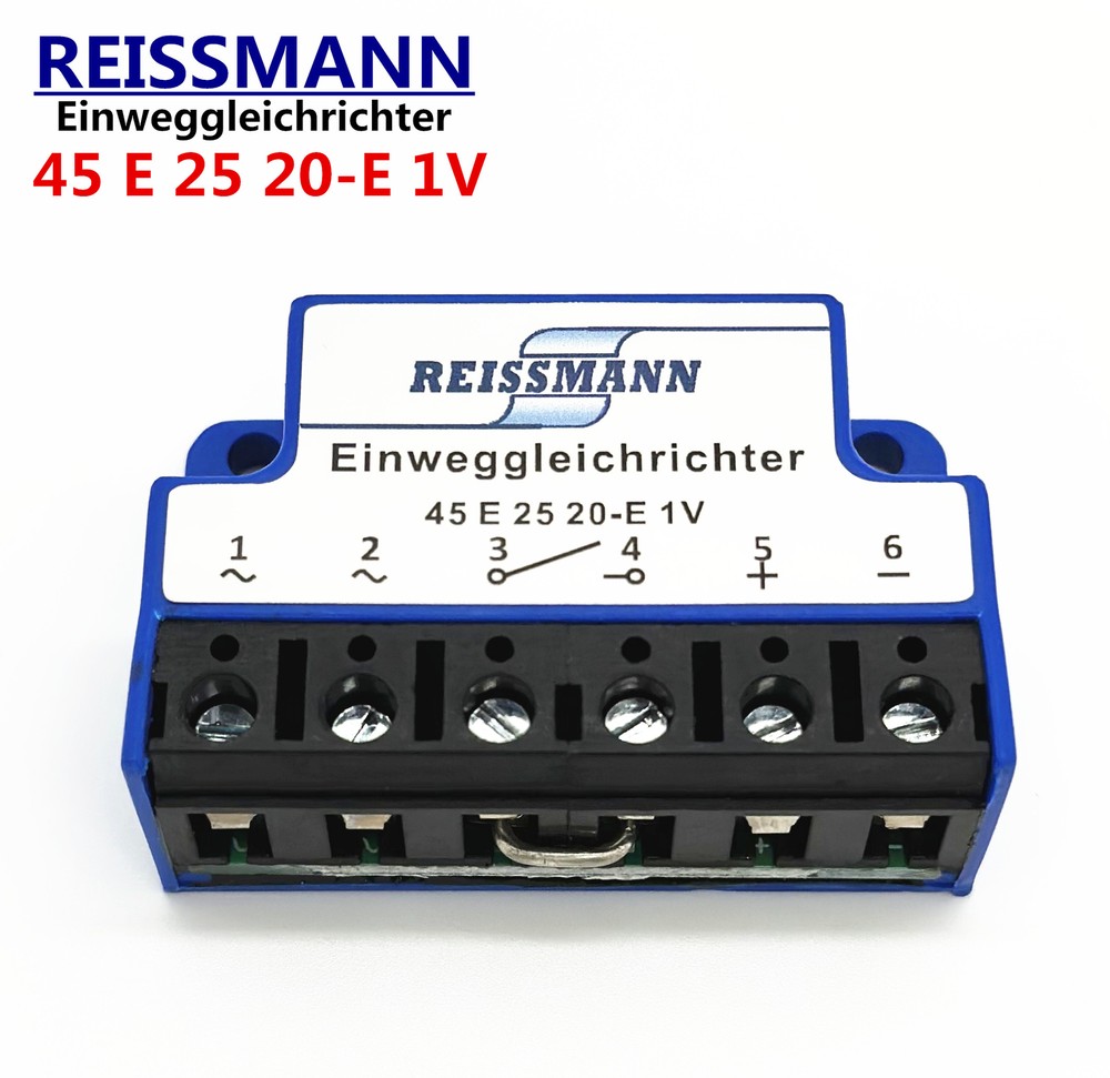 REISSMANN Einweggleichrichter 45 E 25 20-E1V Half wave Brake Rectifier