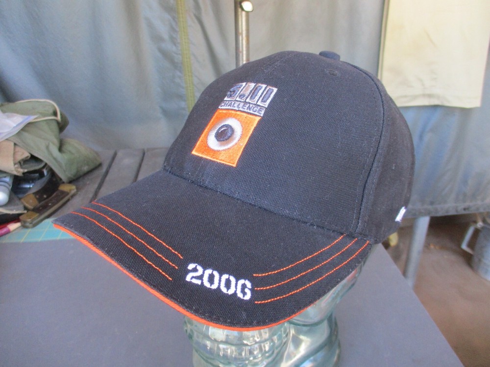 Vtg 2006 5.11 TACTICAL CHALLENGE Black Hat, Hook & Loop Adjustable Cap, NWoT